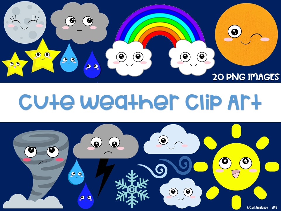 Cute Weather Clip Art High Quality PNG