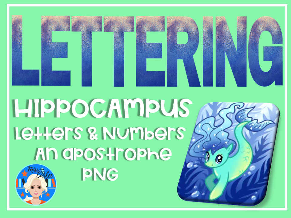 Mythical Creatures Letters and Numbers PNG