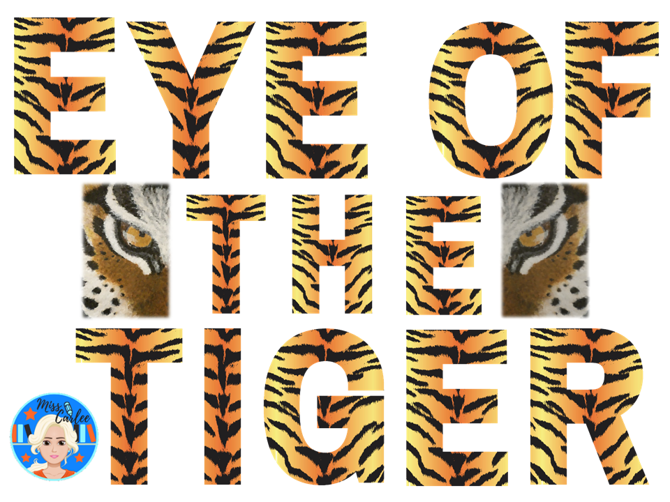 Tiger Print Safari Letters and Numbers PNG 